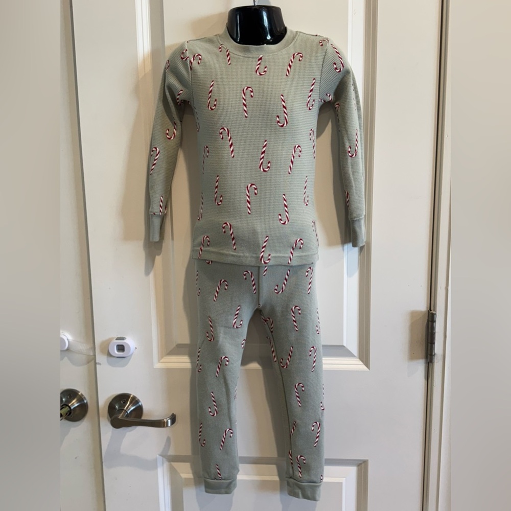 Carters Child of Mine Mint Candy Cane Pajama Set